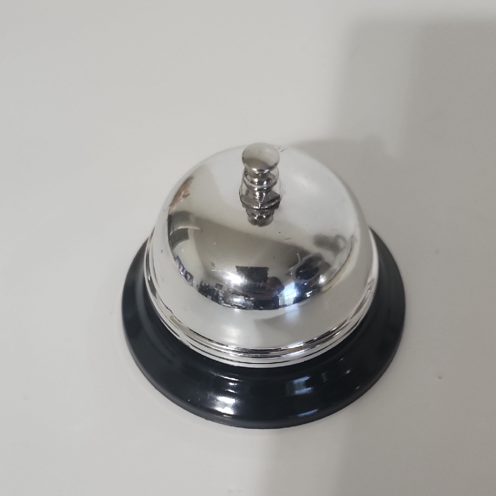 HUNTER BELL Silver and Black Accent Bell